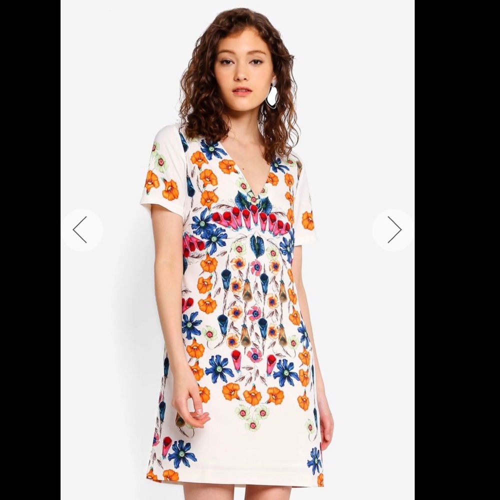 Desigual Floral Shift Dress NWT